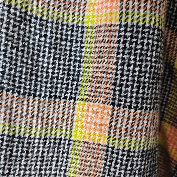 Free People Running Wild Flannel Wrap Top M Boho Indie Fall Layer - Picture 4 of 10